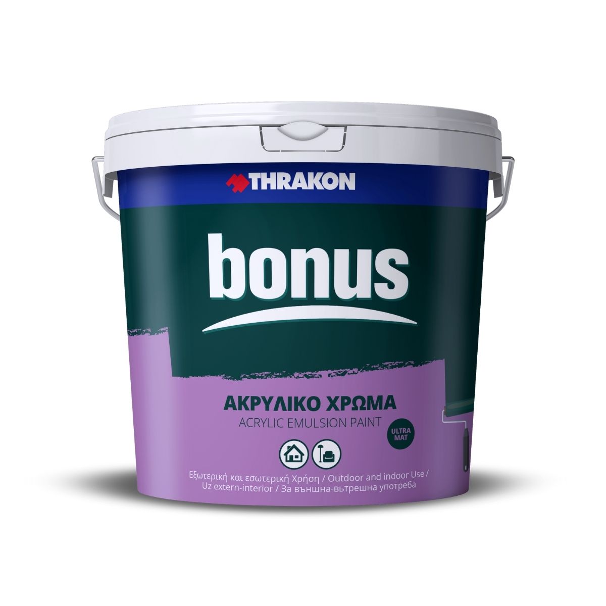 BONUS THRAKON INTERIOR BONUS – Vopsea lavabilă aditivată pentru interior (3L) | THRAKON România - imagine 1