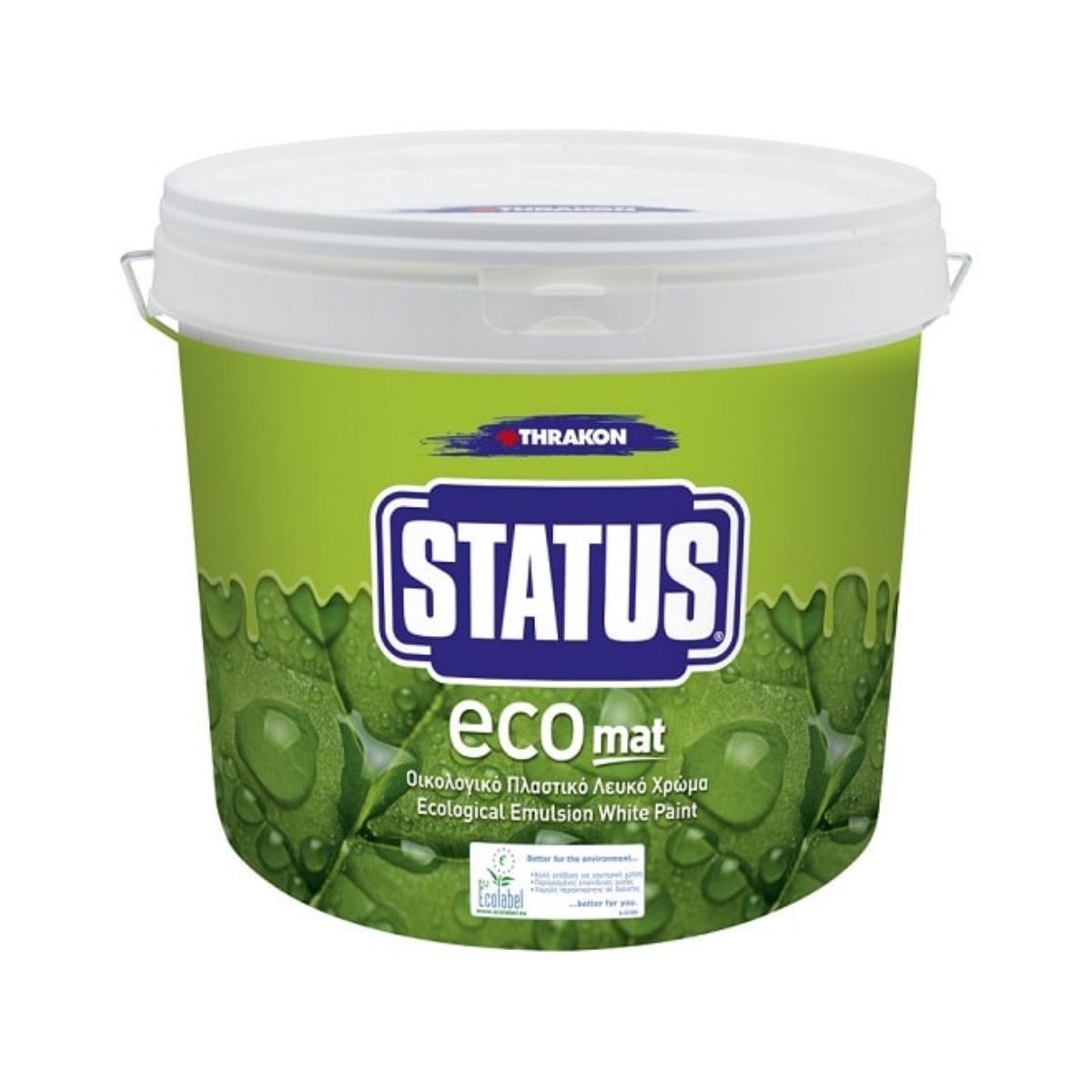 VOPSEA PENTRU INTERIOR STATUS ECO MAT THRKON STATUS ECO MAT – Vopsea ecologică pentru interior (3L) | THRAKON România - imagine 1